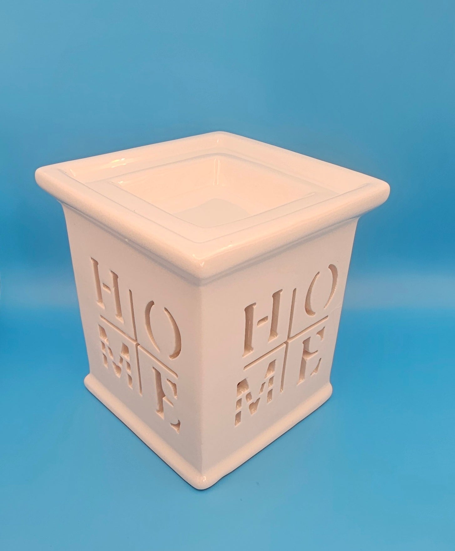 Home Candle Burner Square 10cm x 10cm x 10cm White