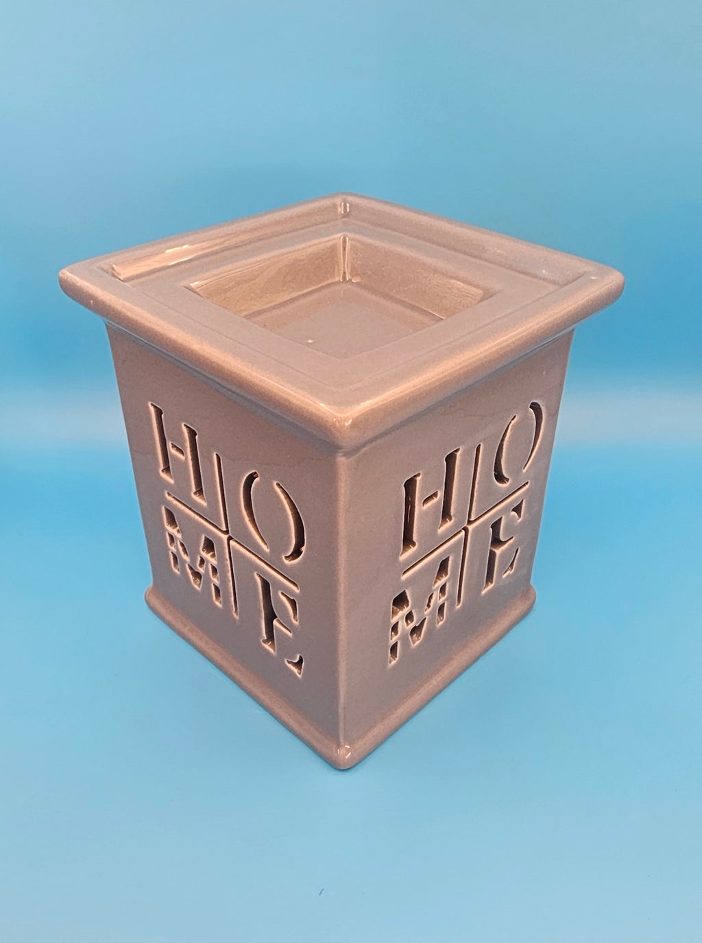 Home Candle Burner Square 10cm x 10cm x 10cm Grey