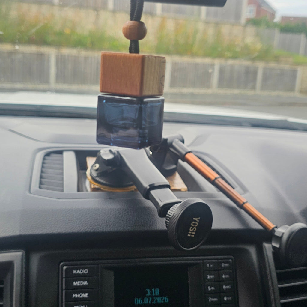 Car Air Freshener Blue Square Bottle