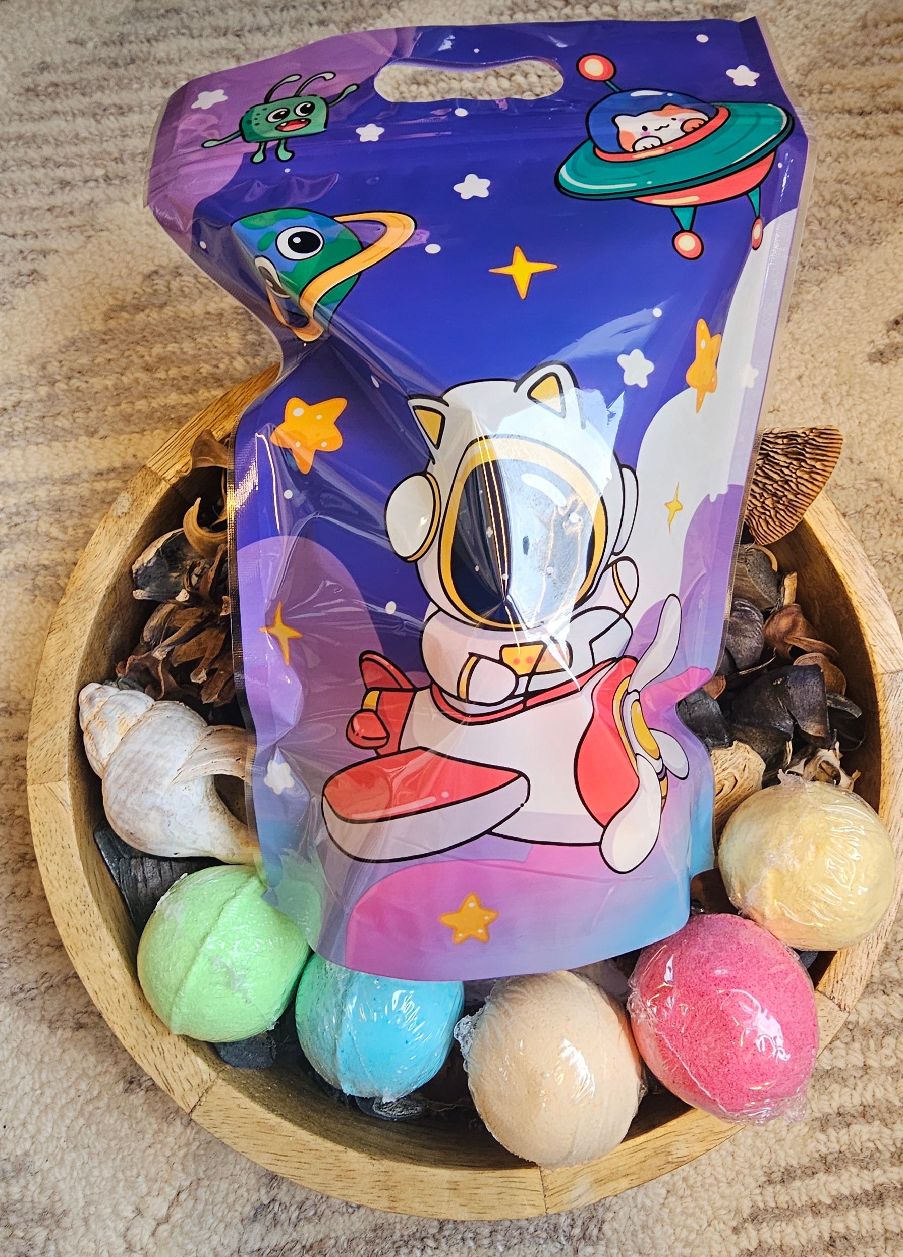 Mini Bath Bomb Bag for Boys & Girls Pack of 8