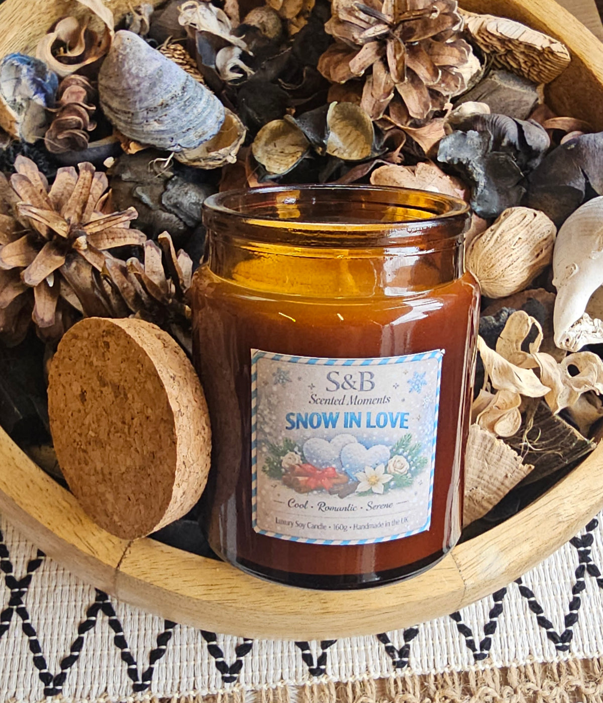 Snow in Love 160g Luxury Soy Xmas Candle