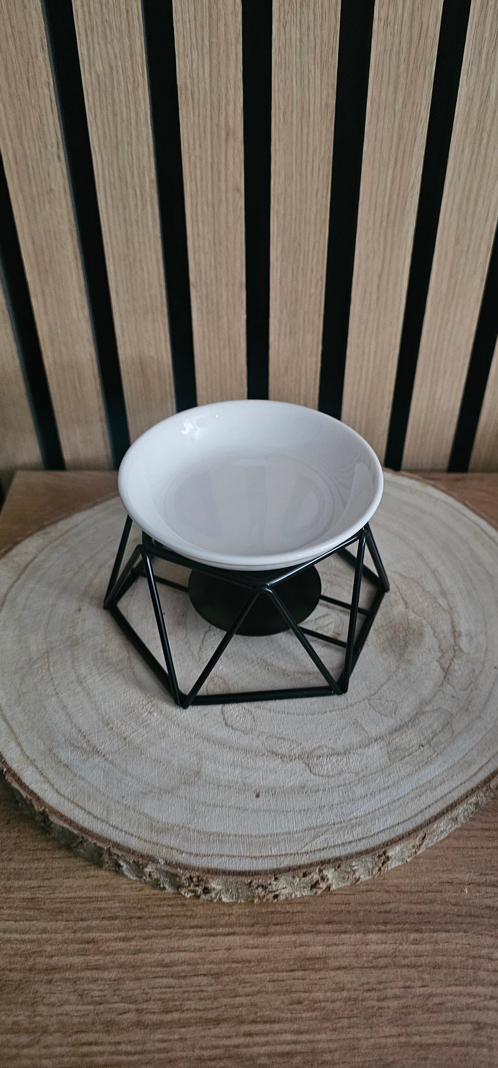 12cm Wax Melt Burner – Modern Geometric Design