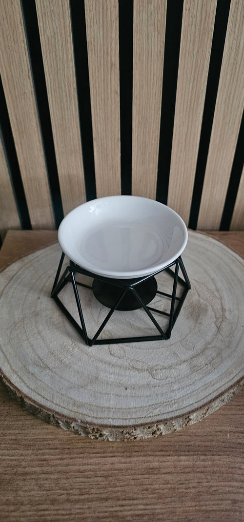 12cm Wax Melt Burner – Modern Geometric Design