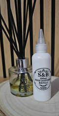 100ml Reed Diffuser Refill & 6 x Black Reeds
