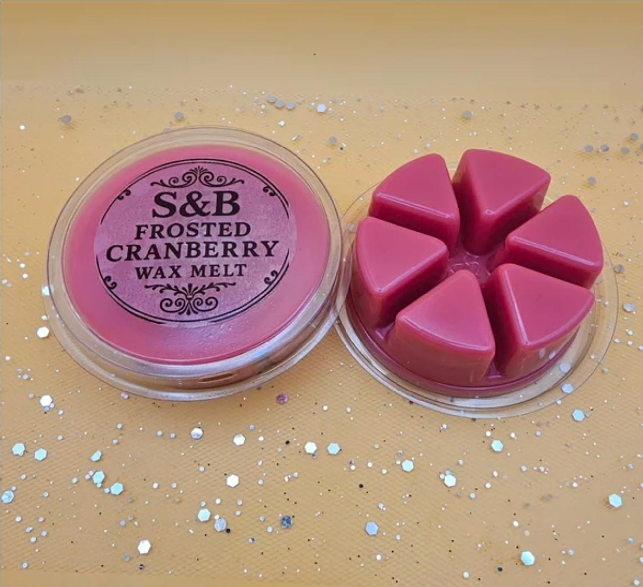 Frosted Cranberry Wax Melt Clamshell