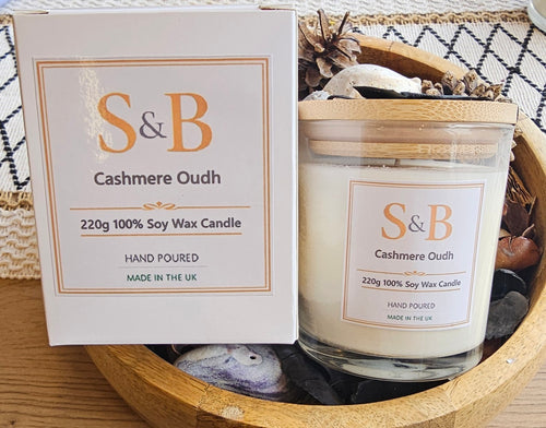 Cashmere Oudh – 220g Soy Wax Candle