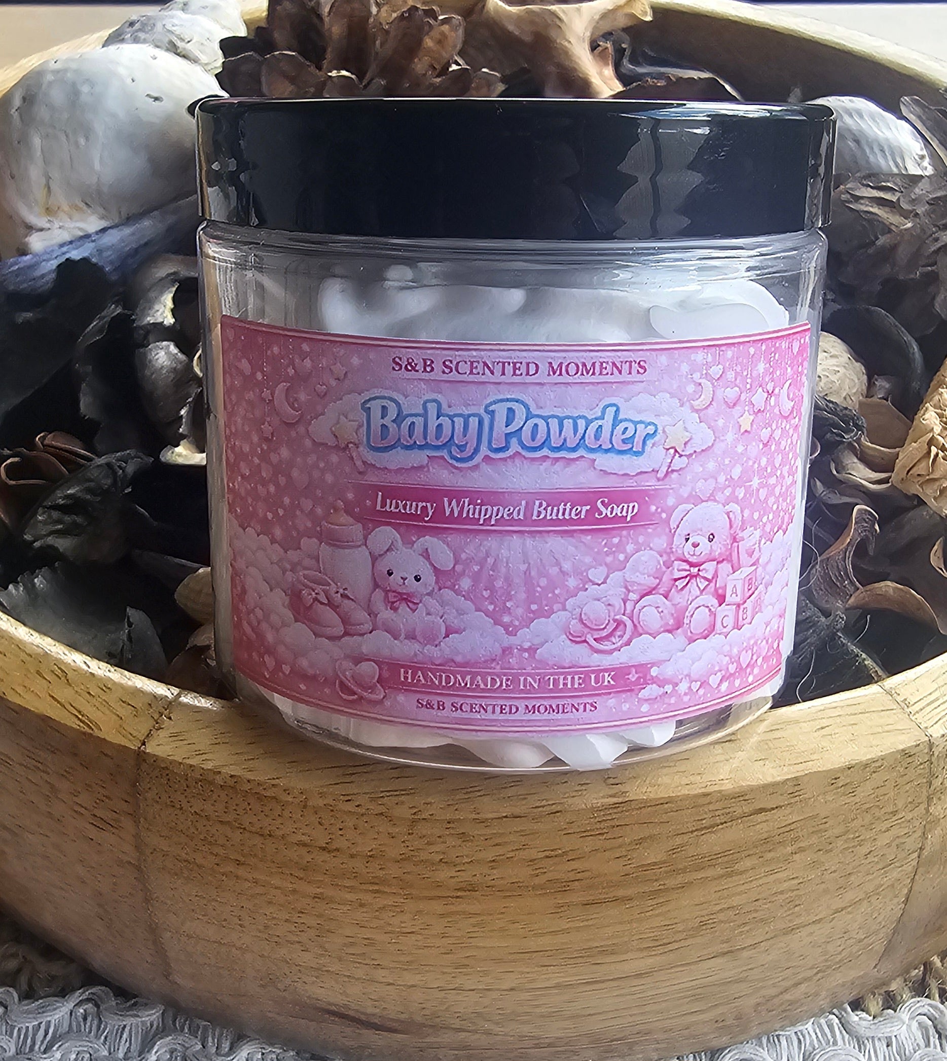 Baby Powder Luxury Whipped Butter Soap 130g
