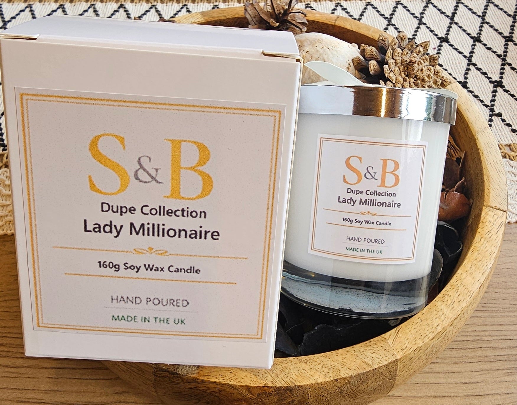 Dupe Candle Range Inspired By Lady Millionaire
